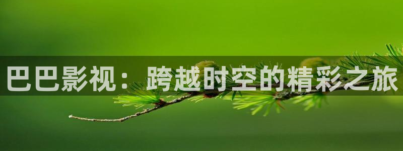 国产99视频精品：巴巴影视：跨越时空的精彩之旅